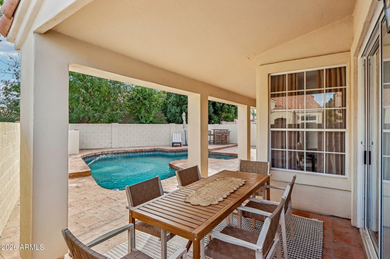 Backyard facing east