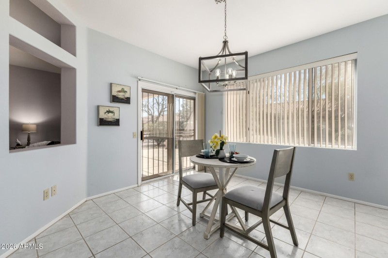 Slider with Security Door to Back Patio