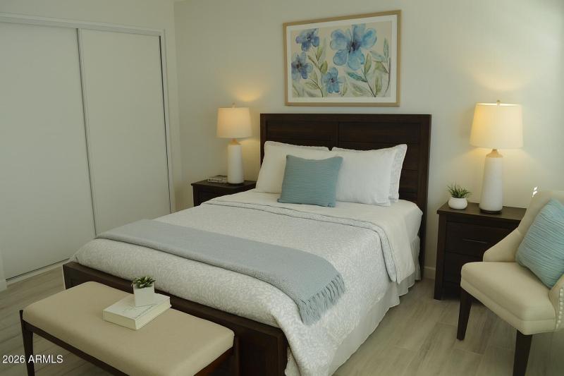 Virtual staged Master bedroom