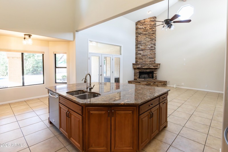 Kitchen, Breakfast Nook and Family Room