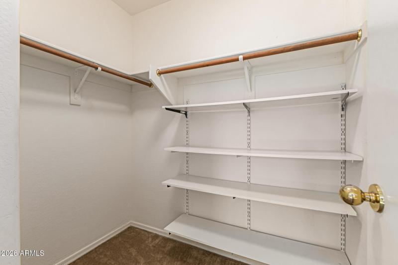 inside view of closet