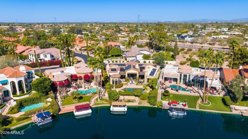Aerial Backyard & Lake View