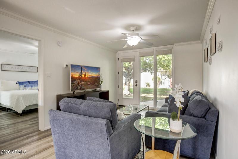 Living Room and Bedroom