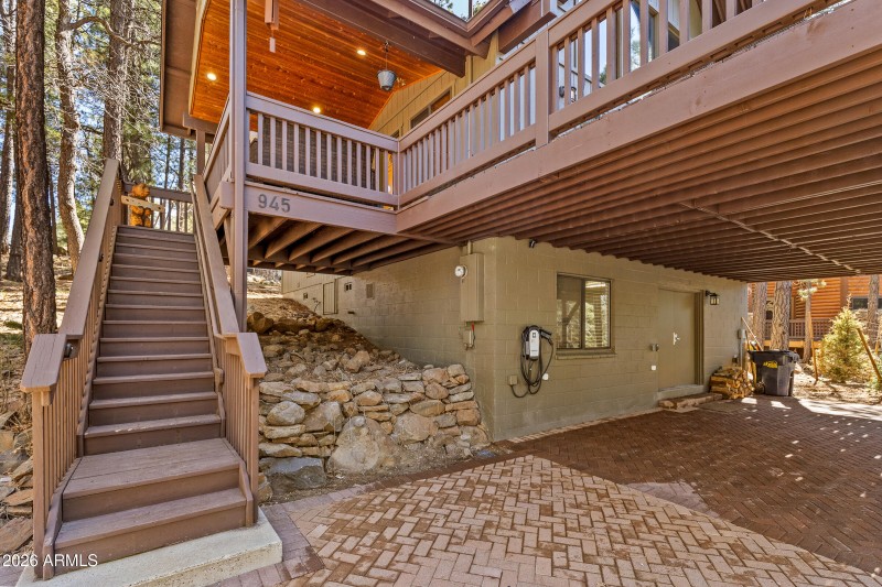 Used as Carport with EV Charger