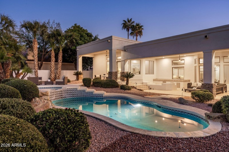 Freshly redone pool & spa