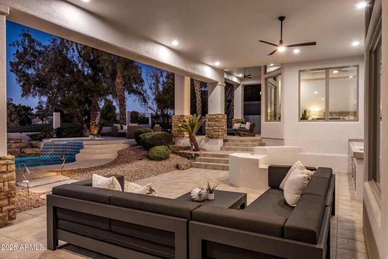 Lots of lounging areas for entertaining