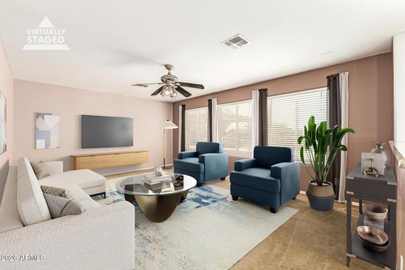 VIRTUAL STAGED - family room