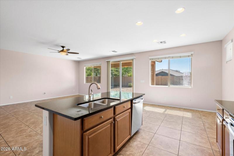 Kitchen Dining to Living Room