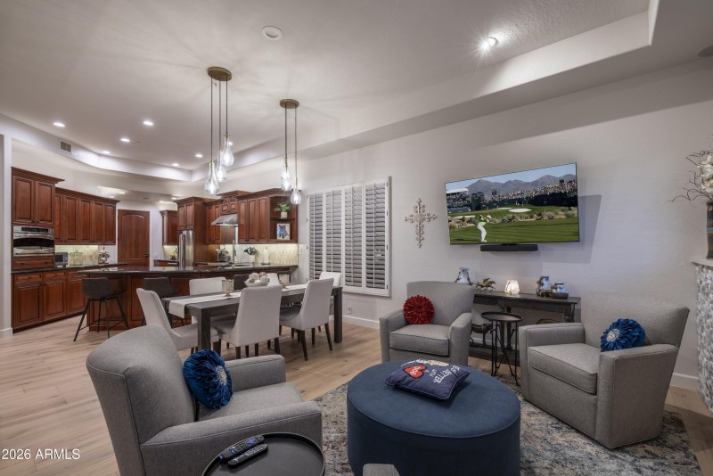 Open Dining and Kitchen