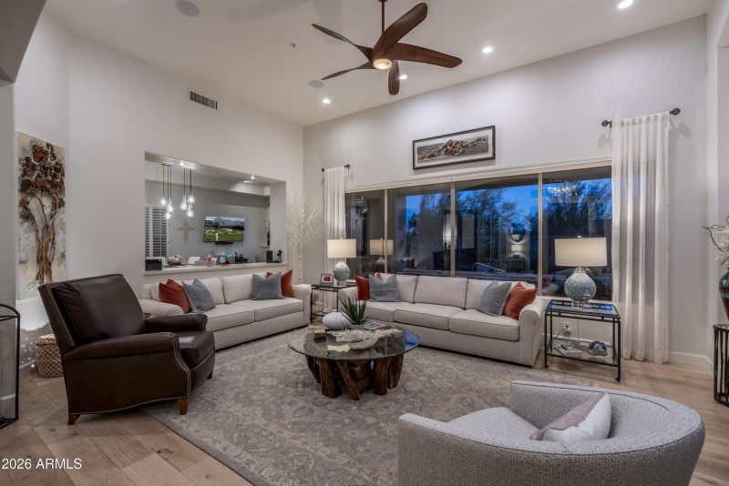 Great Room with Large Windows