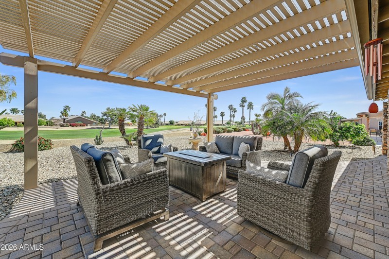 Shaded, private setting