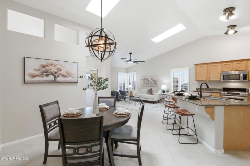 3a dining area and kitchen