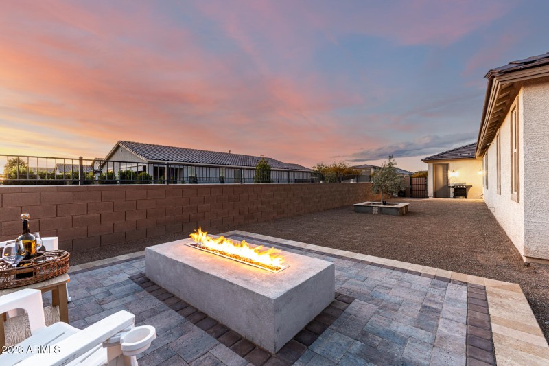 Gas Fireplace Backyard