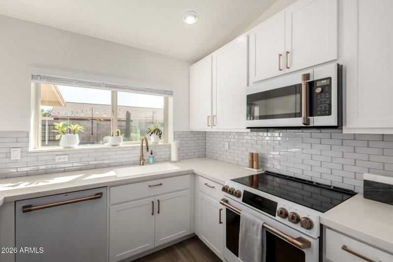 Backsplash , newer cabinets