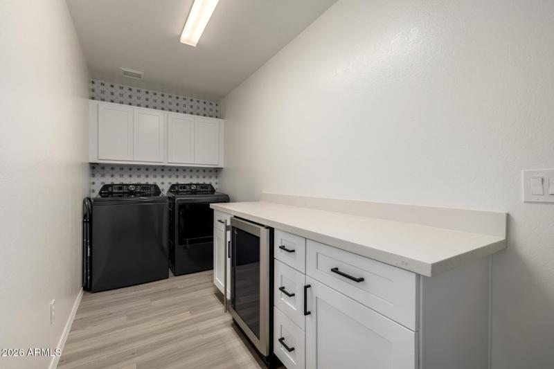 Extra cabinets in laundry