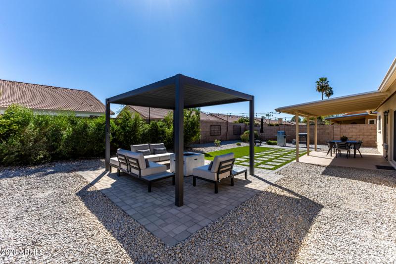 Fabulous pergola & 3rd patio area