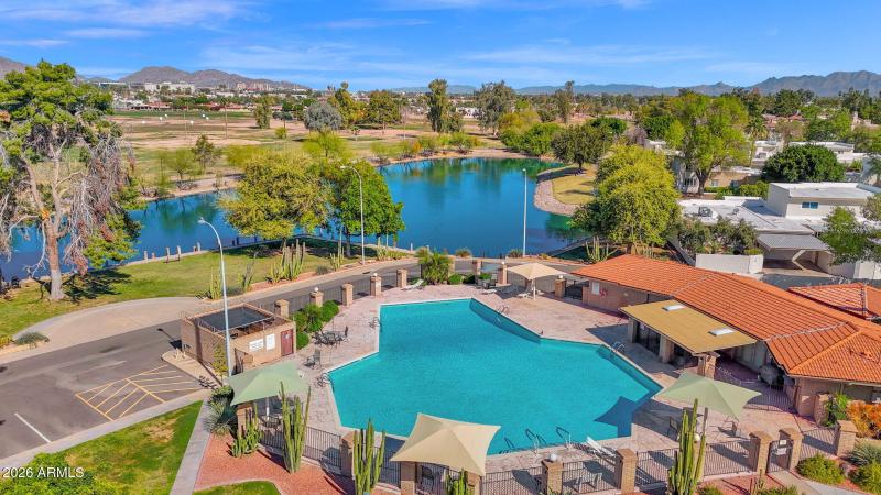 community pool and views