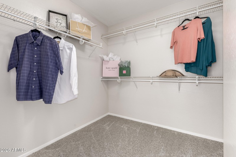 Primary walk-in closet