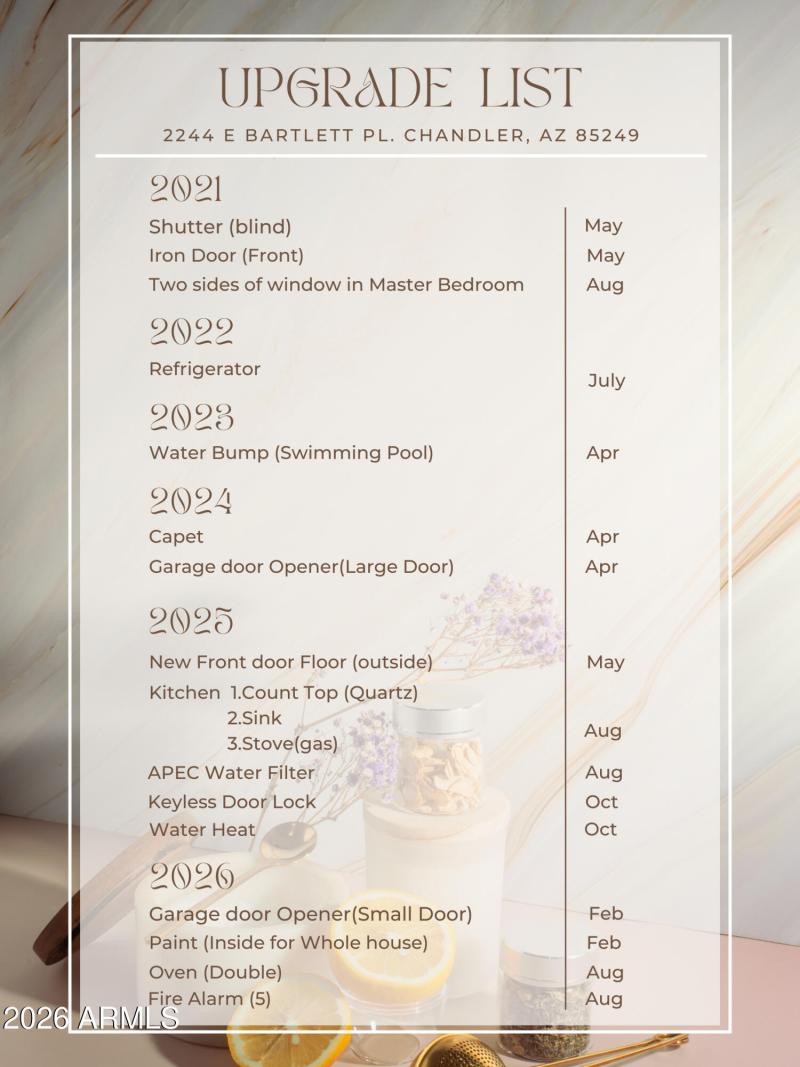 2244 E Bartlett Seller Improvements