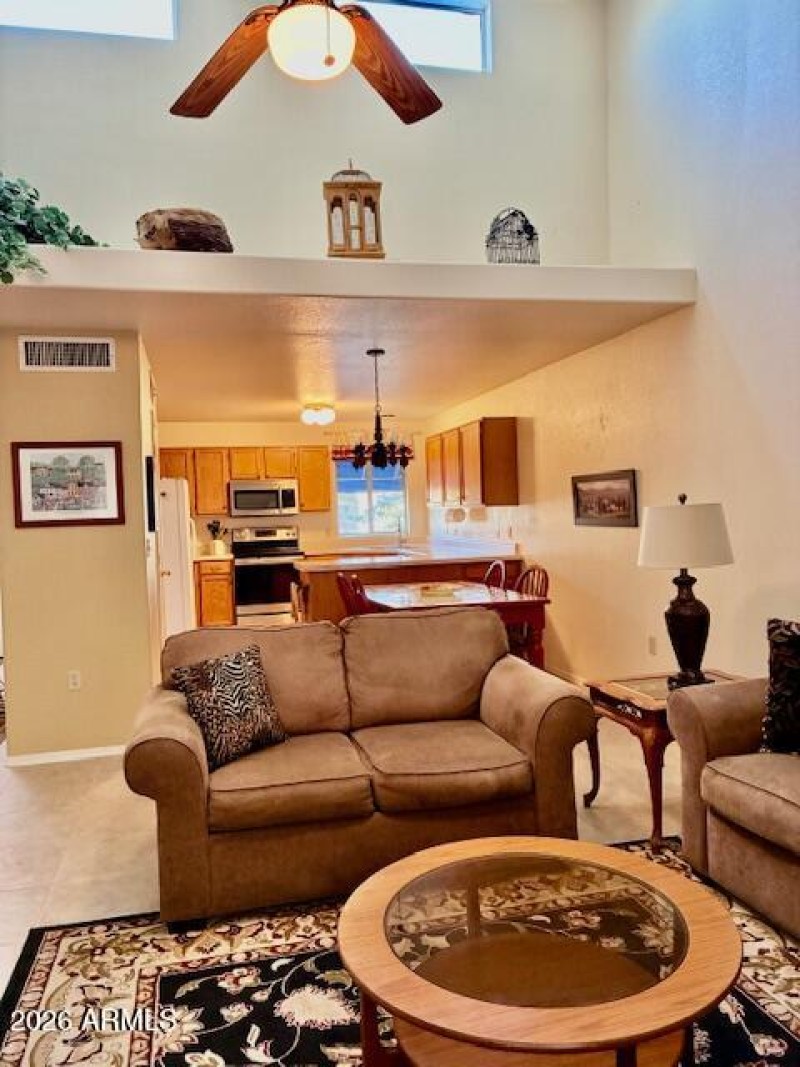 Living Room to Bright Kitchen