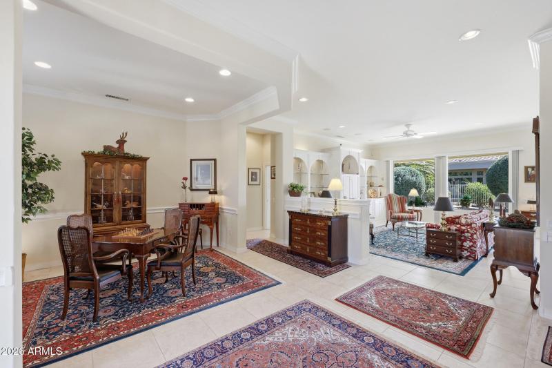 Living room into great room