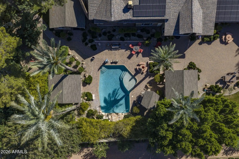 Aerial Backyard View