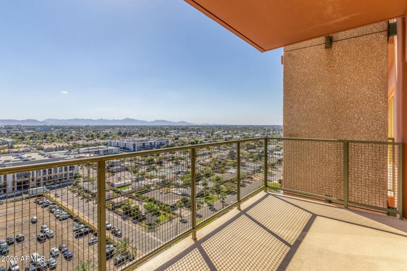 Balcony looking west