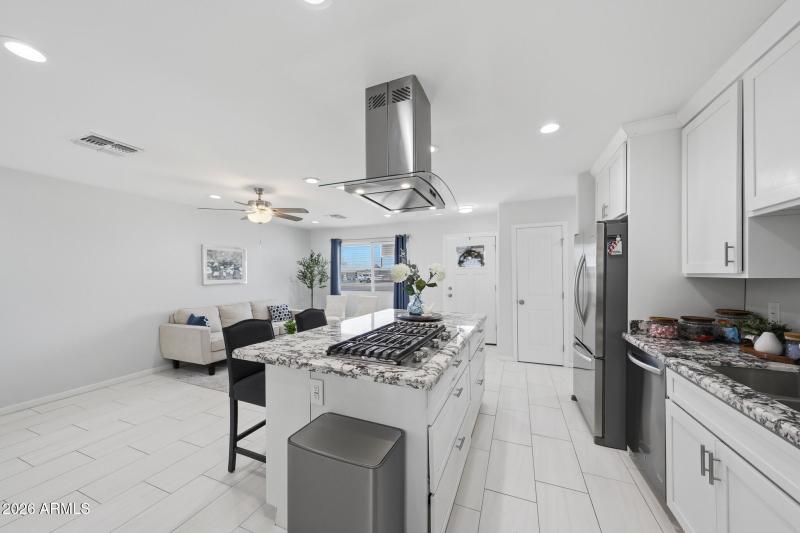 Large kitchen island