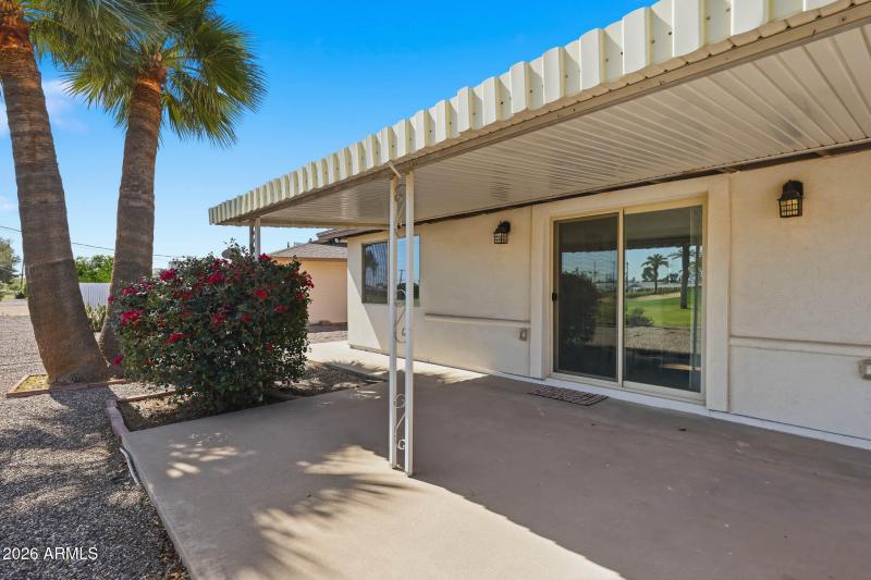 Extended covered patio