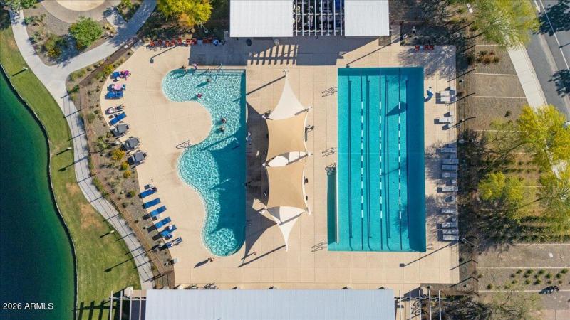 Community heated pools