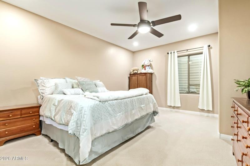 Generous guest bedroom