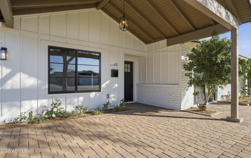 Covered Front Paved Patio