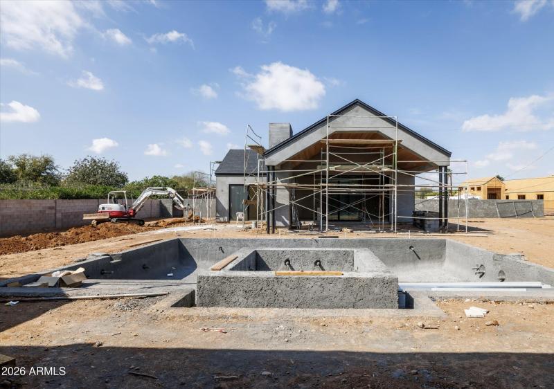 Back Yard & Guest House Progress Shot