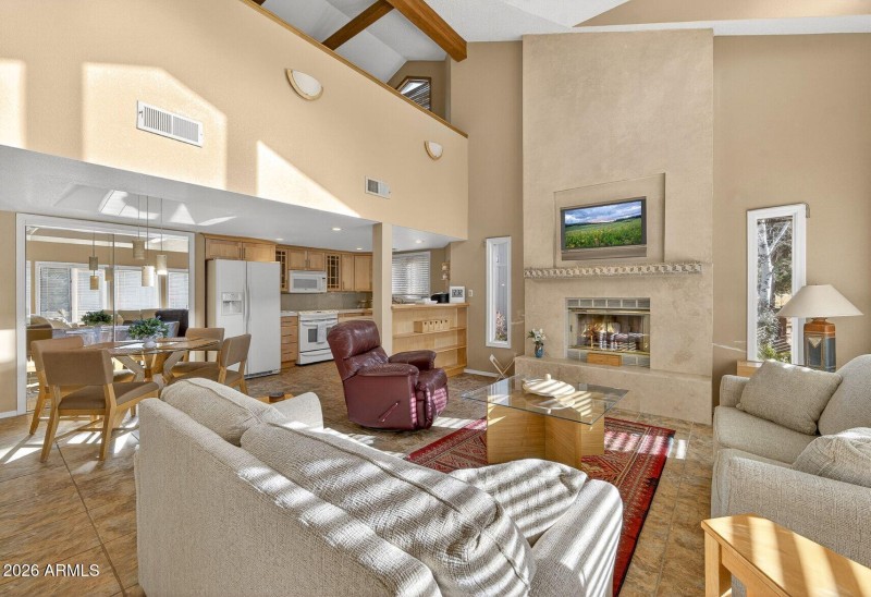 Living Room with Gas Fireplace