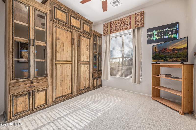 Bedroom 3 with Stylish Murphy Bed