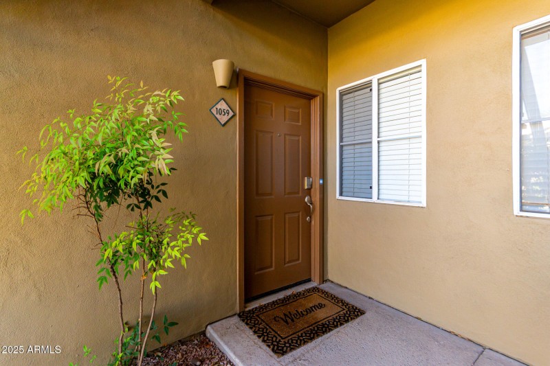 Shaded covered entry