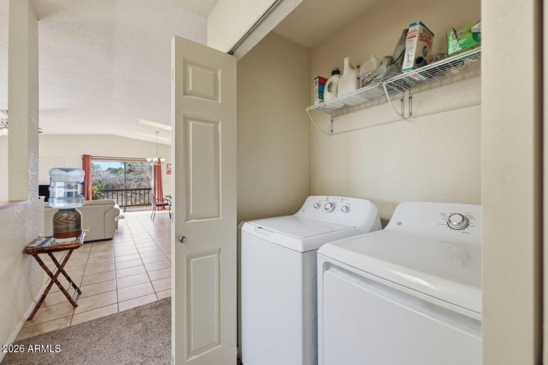 Washer Dryer in Hallway