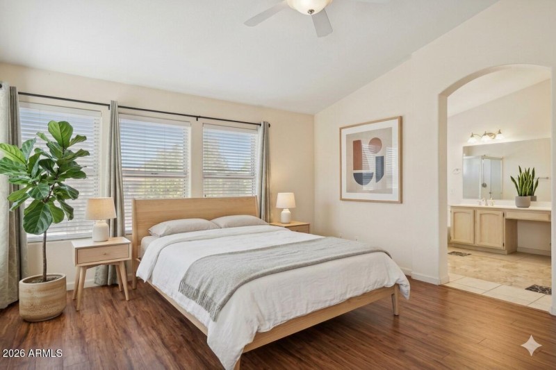 Primary bed and bath