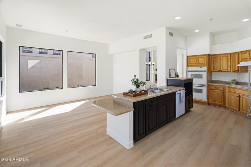 Kitchen & living area