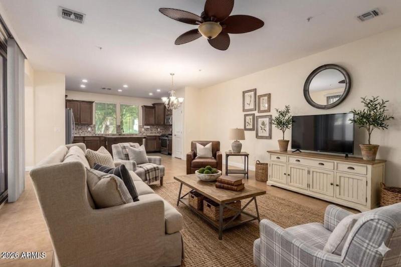 Family Room Virtually Staged