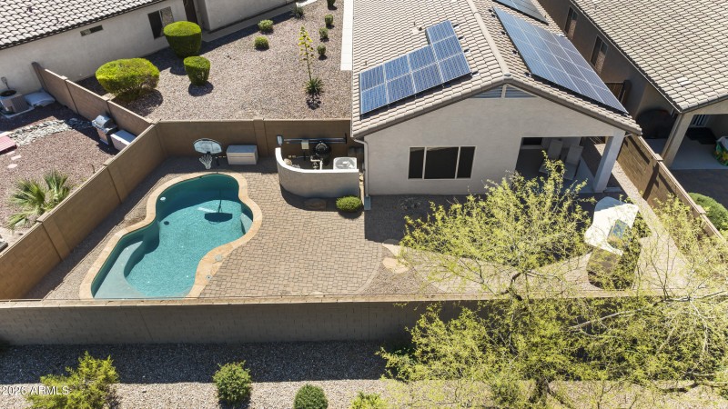 Entertainer's backyard