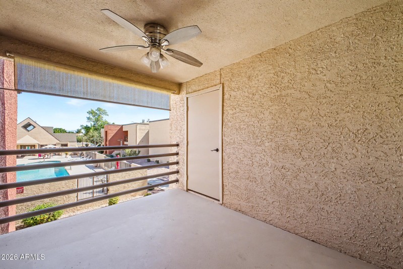 front porch across from pool