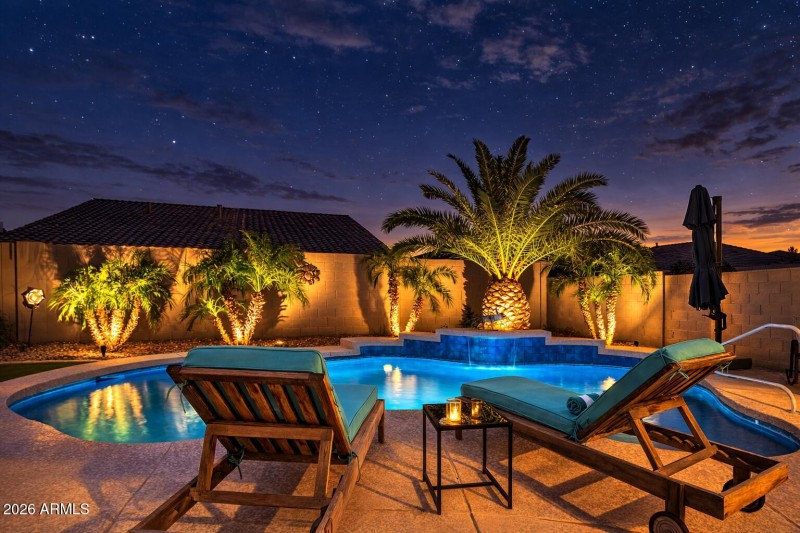 Backyard Twilight Photos