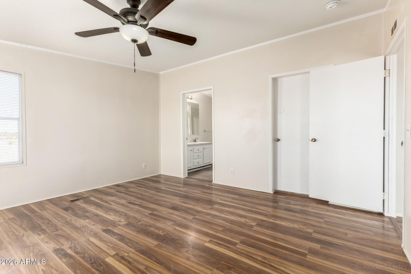 Primary with walk in closet