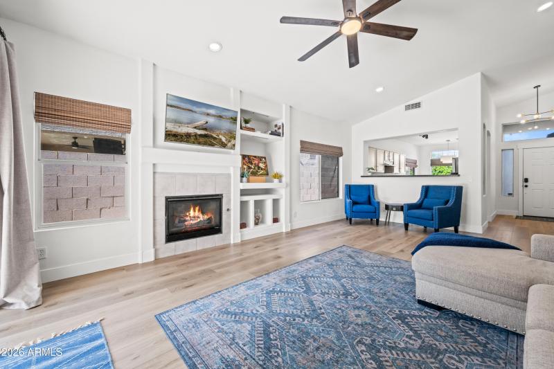 Living Room into Kitchen