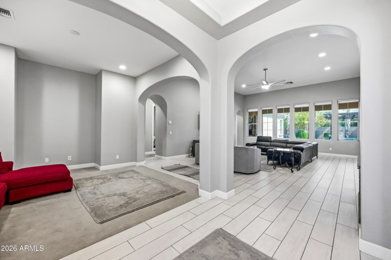 Sitting area off foyer