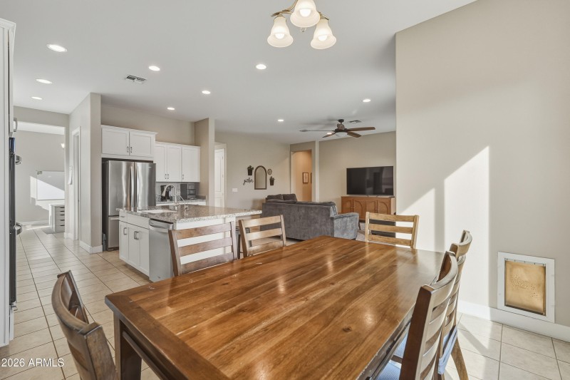 Breakfast Nook with View of Kitchen