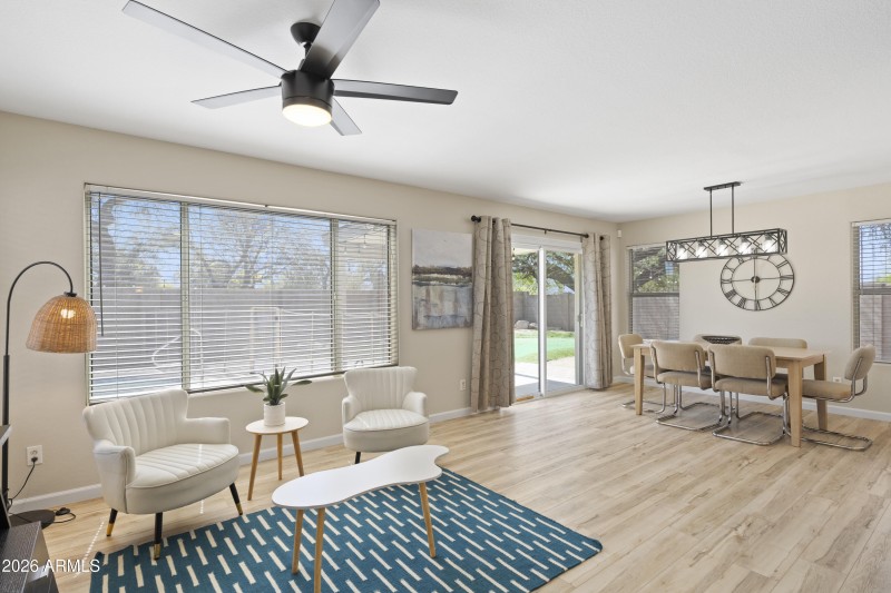 formal & informal living spaces