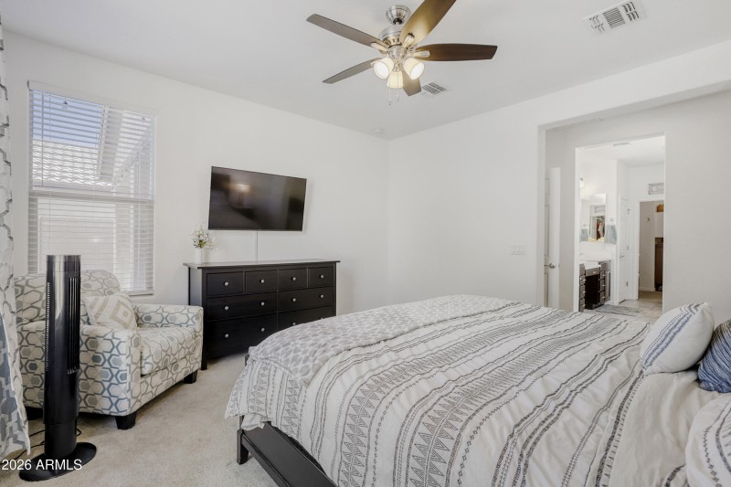 MAIN BEDROOM with SITTING AREA