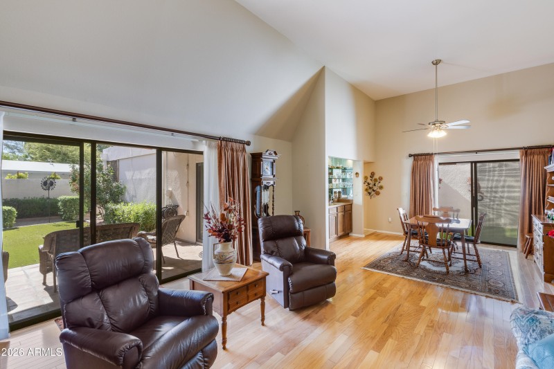 Enjoy backyard views